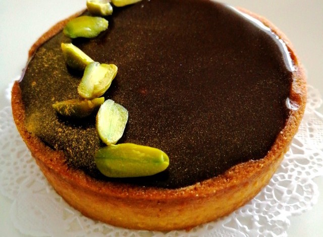 Tarte chocolat pistaches