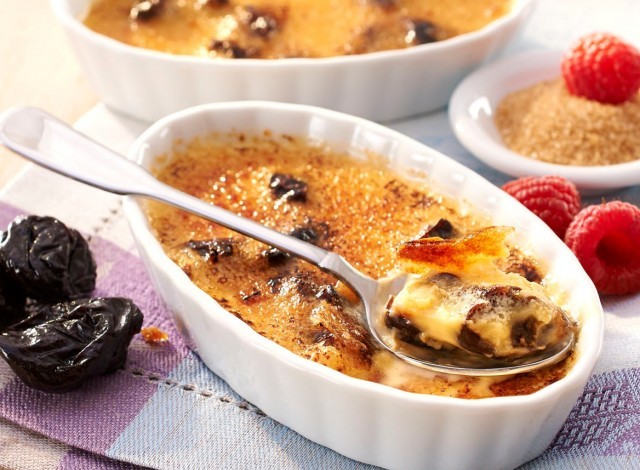 Crème brûlée aux pruneaux d'Agen